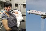 Ukrajinská lékařka Alena Fedčenková pomáhala s porodem na palubě letadla.
