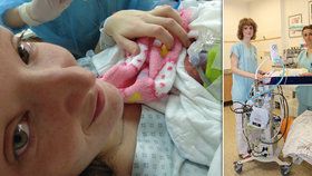 Tobiášek se prodral na svět ve 27. týdnu: Speciální lůžko postavili lékaři nad maminku