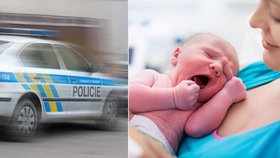 Žena porodila dítě přímo ve služebním voze policie.