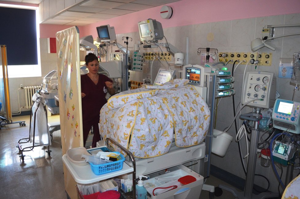 Maminky pečují v porodnici na Obilním trhu v Brně o své maličké ve speciálních pelíšcích, které nemocnici věnoval spolek Nedoklubko.