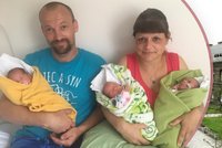 Trojčátka se u Apolináře narodila během minuty: Dostala životadárnou transfuzi