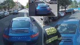 Řidič Porsche na svou zběsilou jízdu ulicemi Holešovic a vybržďování hasičů doplatí.