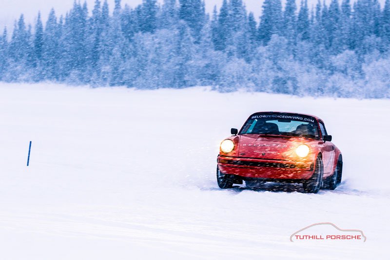 Porsche Below Zero Ice Driving