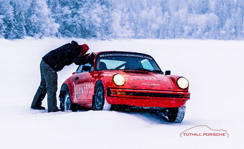 Porsche Below Zero Ice Driving