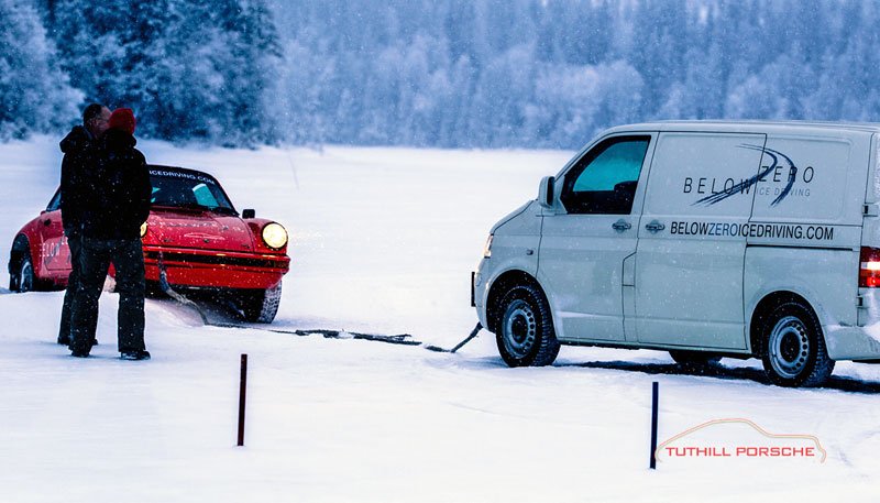 Porsche Below Zero Ice Driving