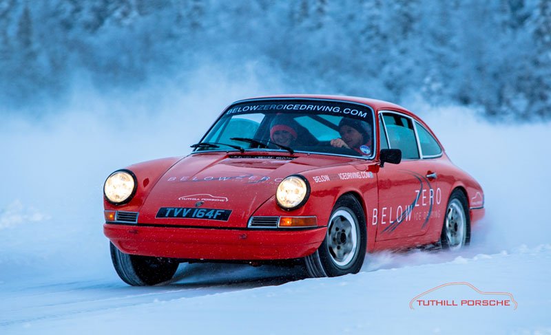 Porsche Below Zero Ice Driving