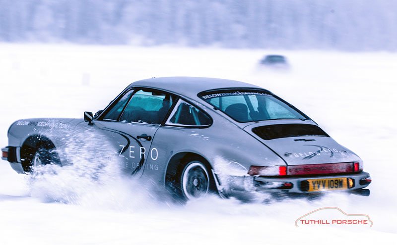 Porsche Below Zero Ice Driving