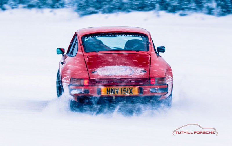 Porsche Below Zero Ice Driving