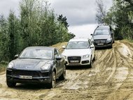 Audi Q5 3.0 TDI Clean Diesel quattro vs. Mercedes-Benz GLK 350 CDI 4Matic vs. Porsche Macan S Diesel