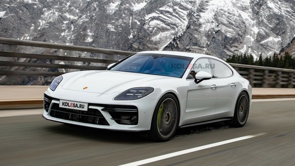 Takto by mohla vypadat nová Panamera. Spalovací motory zde Porsche ještě ponechá