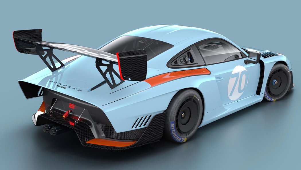 Porsche 935 Gulf. Porsche 935 v barvách oslavující livrej Gulf.