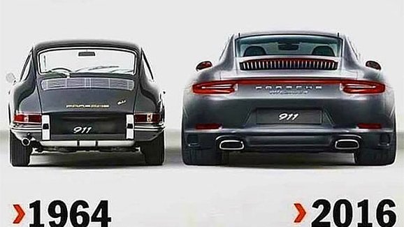 Porsche 991 versus 901: Opravdu se novinka o tolik zvětšila? Je to trochu jinak...