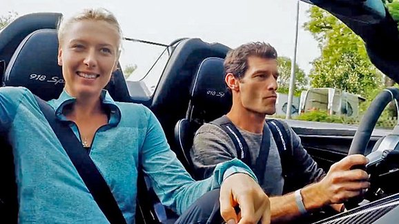 Video: Maria Šarapovová, Mark Webber a Porsche 918 Spyder