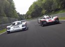 Podívejte se, jak se proháněla Porsche 919 Hybrid a Porsche 956 C na Nürburgringu