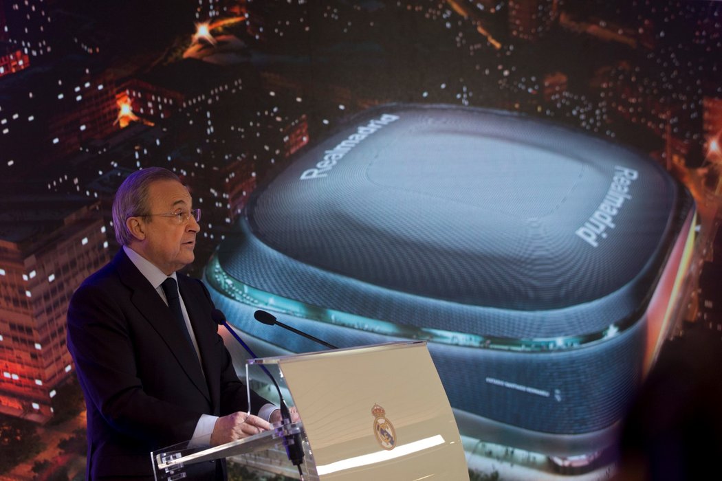 &#34;Santiago Bernábeu bude nejlepší stadion na světě,&#34; řekl Florentino Pérez