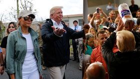 Prezident Trump dorazil do Portorika.