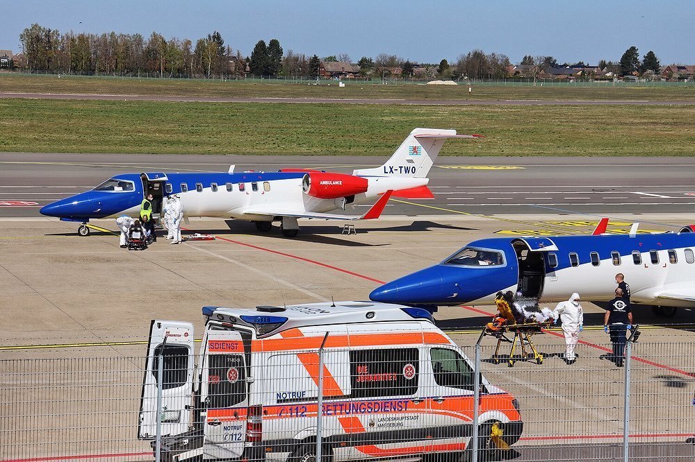 Ronalda z Portugalska do Itálie transportovala odborná posádka letecké záchranky