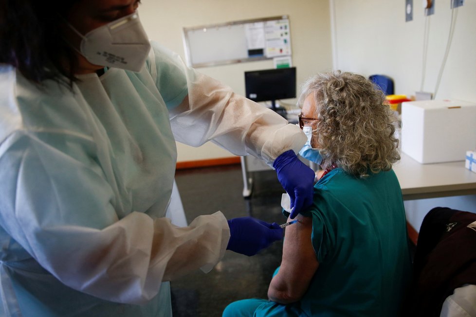 Start očkování v Portugalsku (27.12.2020)