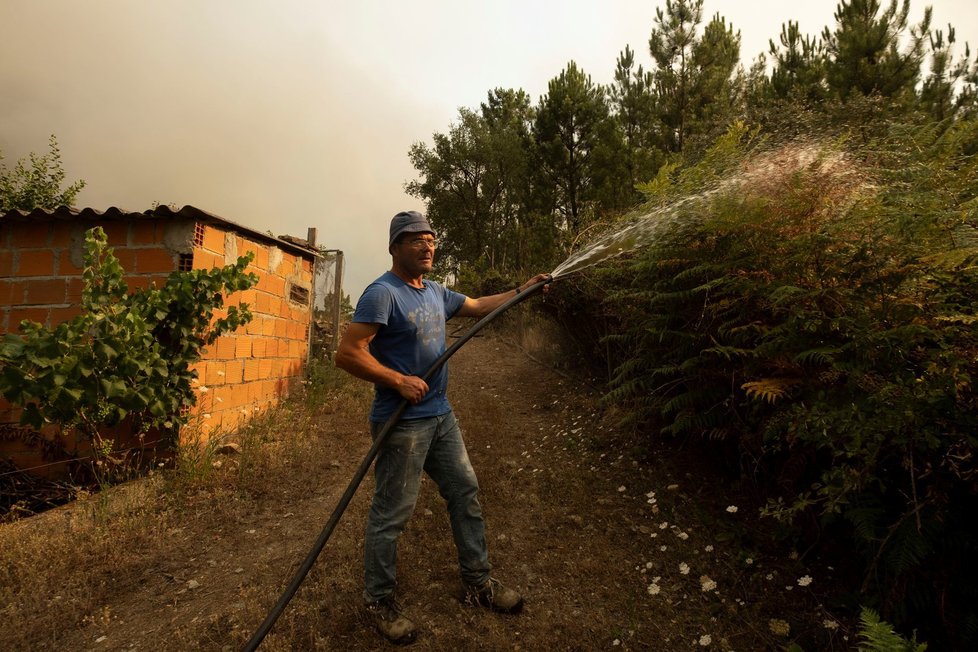 Požár ve středním Portugalsku (23. 7. 2019)