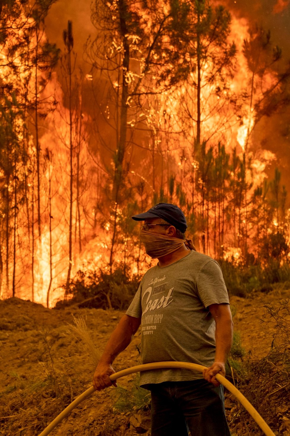 Požár ve středním Portugalsku (23. 7. 2019)