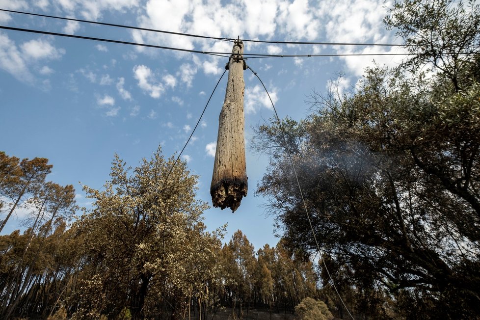 Následky požáru ve středním Portugalsku (23. 7. 2019)