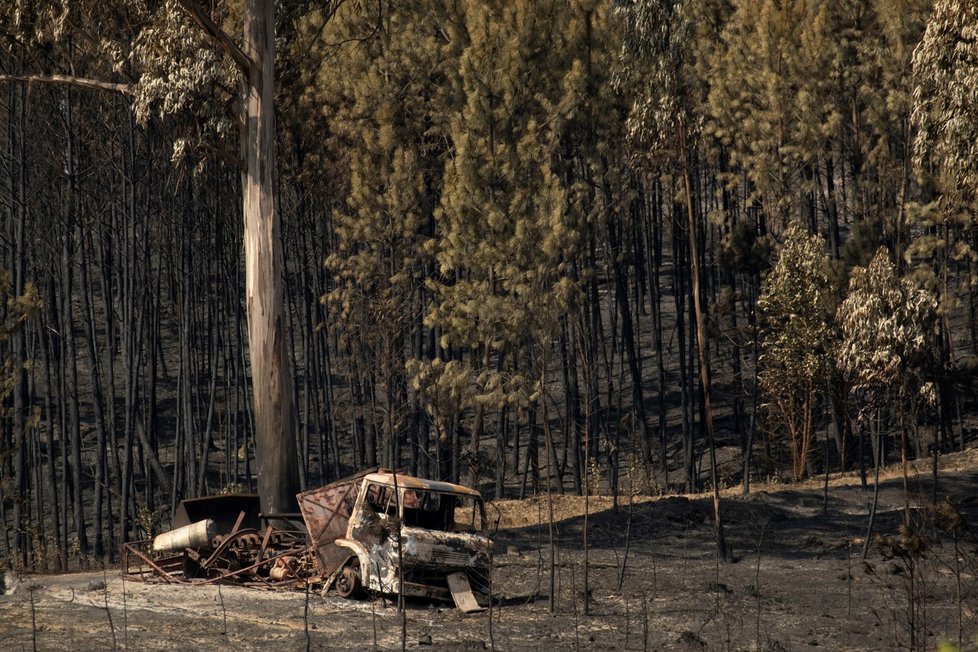 Následky požáru ve středním Portugalsku (23. 7. 2019)