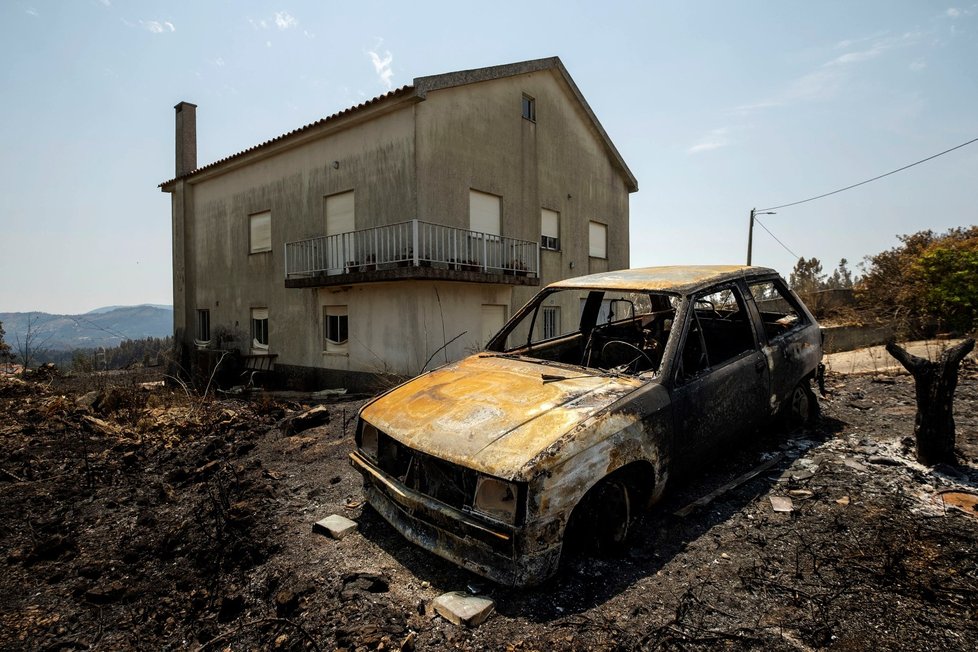 Následky požáru ve středním Portugalsku (23. 7. 2019)