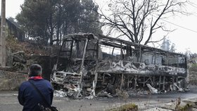 V neděli a pondělí v důsledku stovek požárů v centrálních a severních částech země zahynulo nejméně 45 osob.