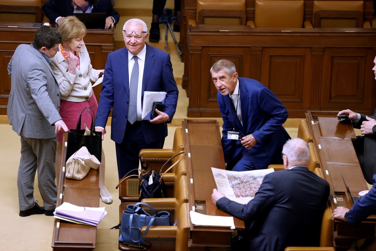Jednání Sněmovny: Andrej Babiš a Jaroslav Faltýnek (ANO) (10.4.2024)
