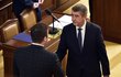 Ustavující schůze Sněmovny: Andrej Babiš při skládání slibu