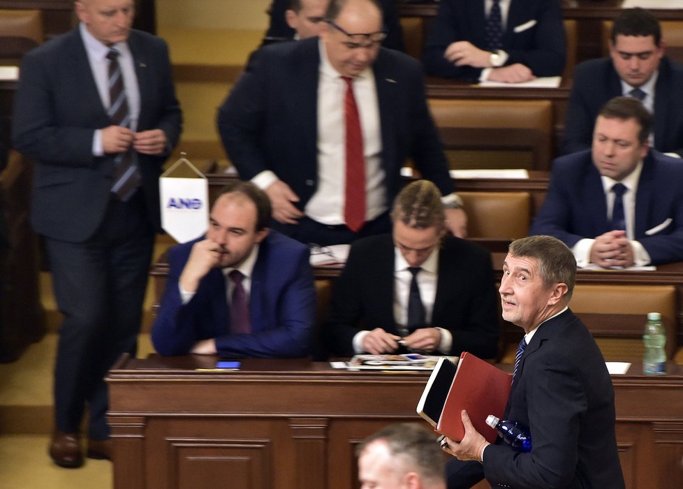 Ustavující schůze Sněmovny: Andrej Babiš