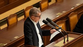 Jednání Poslanecké sněmovny o konsolidačním balíčku: Expremiér Andrej Babiš (22. 9. 2023)