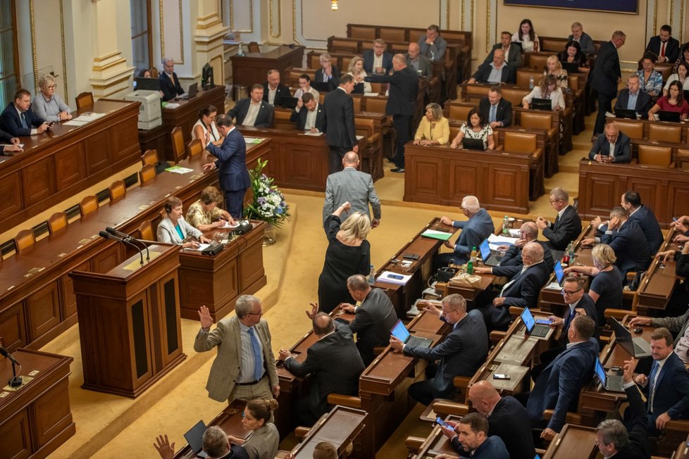 Jednání Poslanecké sněmovny o konsolidačním balíčku. (22.9.2023)