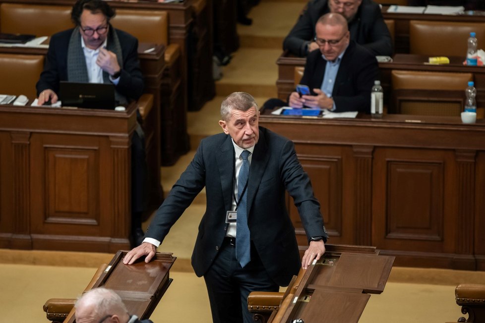 Jednání Poslanecké sněmovny o korespondenční volbě: Andrej Babiš (ANO). (17. 1. 2023)