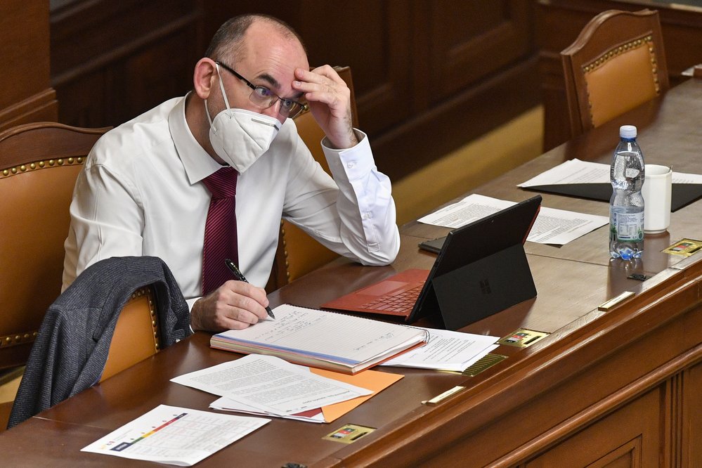 Jednání Sněmovny o prodloužení nouzového stavu: Ministr zdravotnictví Jan Blatný (za ANO), (22.12.2020)
