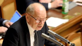 Ivan Pilný ještě jako ministr financí(ANO) na schůzi Poslanecké sněmovny, která diskutovala 5. prosince 2017 v Praze o návrhu státního rozpočtu na příští rok.