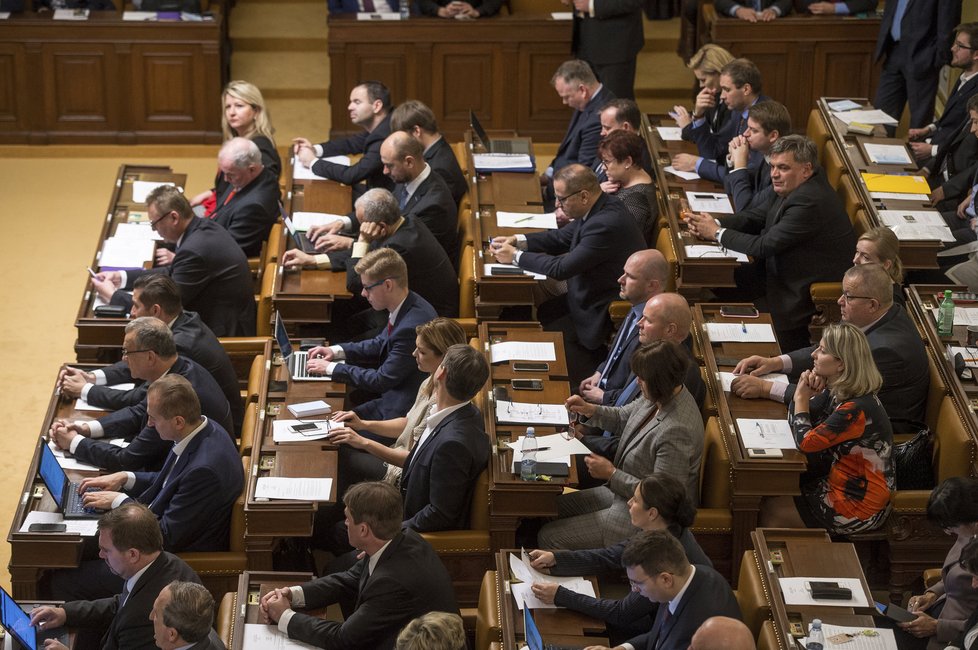 Druhým dnem pokračuje ustavující schůze Poslanecké sněmovny, na které bude zvolen její předseda.