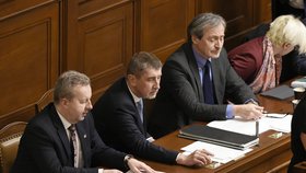 Andrej Babiš během jednání Sněmovny o rozpočtu pro rok 2018