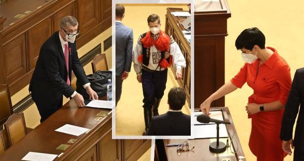 Babiš či poslanec v kroji složili slib: Pocty umučenému pradědovi i tátovi, který podlehl covidu