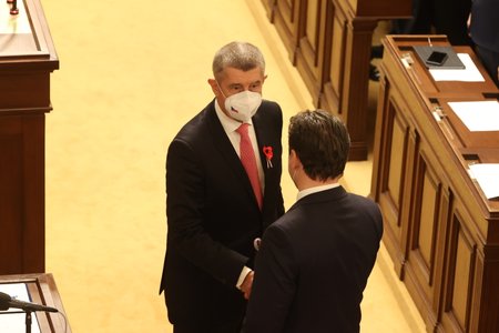 První den nové Sněmovny: Andrej Babiš (ANO) složil poslanecký slib (8.11.2021)