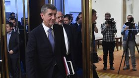 Andrej Babiš při volbě nového předsedy Sněmovny