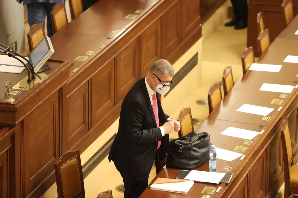 Ustavující schůze nové Sněmovny: Andrej Babiš (ANO; 8. 11. 2021)