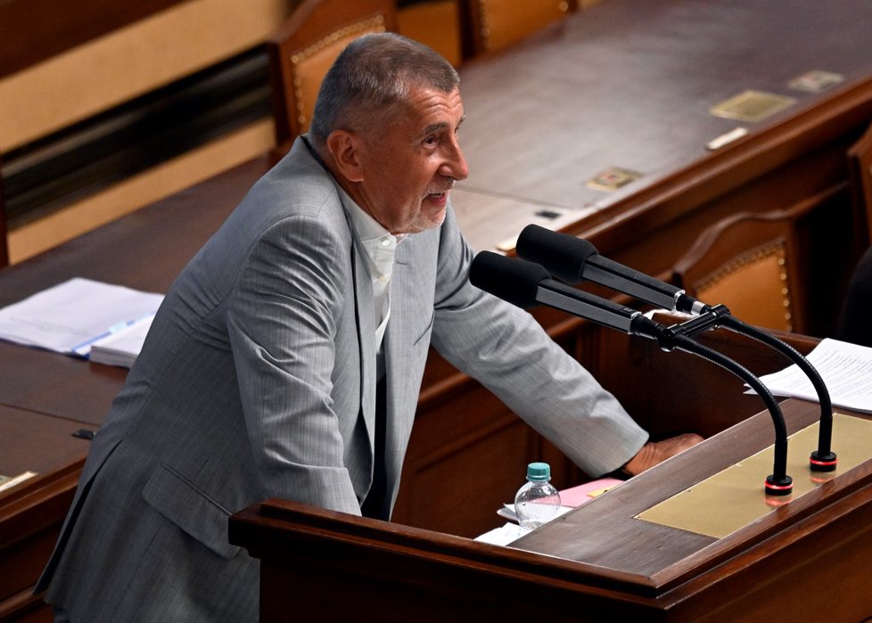 Projednávání vládního úsporného balíčku v Poslanecké sněmovně: Andrej Babiš (11. 7. 2023)