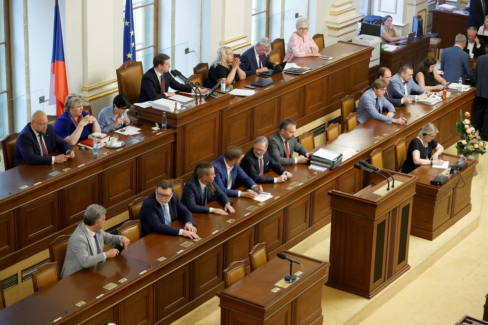 Jednání Poslanecké sněmovny o vládním konsolidačním balíčku (11. 7. 2023)
