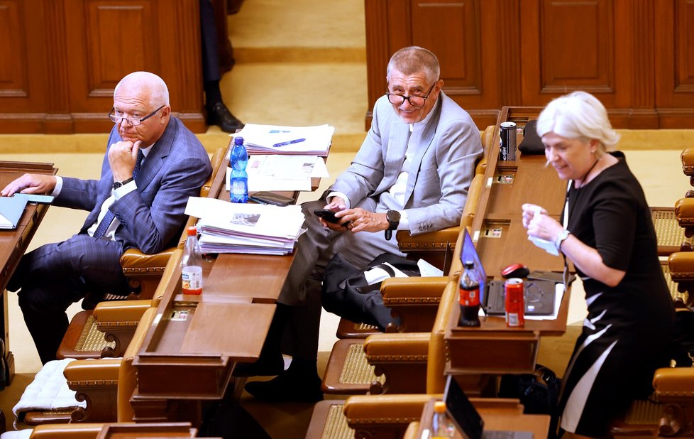 Projednávání vládního úsporného balíčku v Poslanecké sněmovně. (11. 7. 2023)