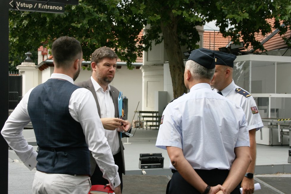 Jiří Pospíšil v Museu Kampa, kde propukl požár v technické místnosti.