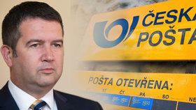 Ministr vnitra Jan Hamáček (ČSSD) chce, aby Česká pošta ze státního rozpočtu místo současných 500 milionů korun mohla dostávat až trojnásobek.