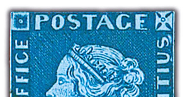 Králové mezi poštovními známkami: modrý a červený Mauritius. Obě poštovní známky byly vydány na stejnojmenném ostrově v roce 1847.