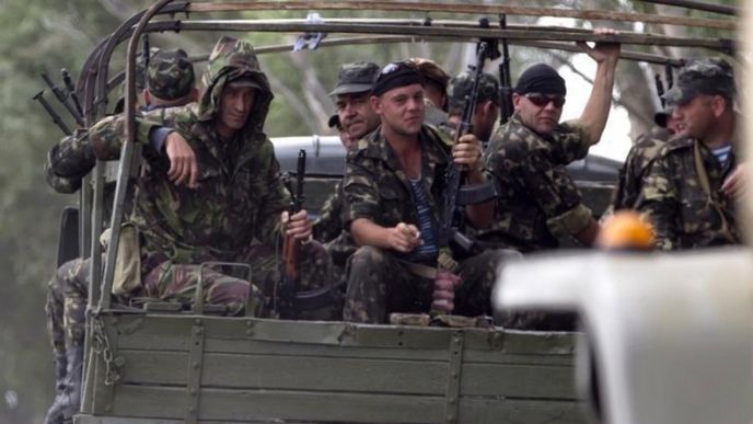 Postupující ukrajinská armáda (na snímku)