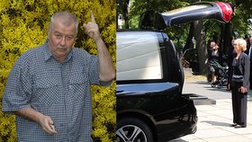 Pohřeb Ladislava Potměšila (†75): Zdrcenou vdovu podpíral brácha Brousek